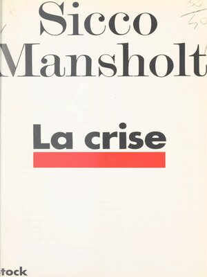 cover image of La crise